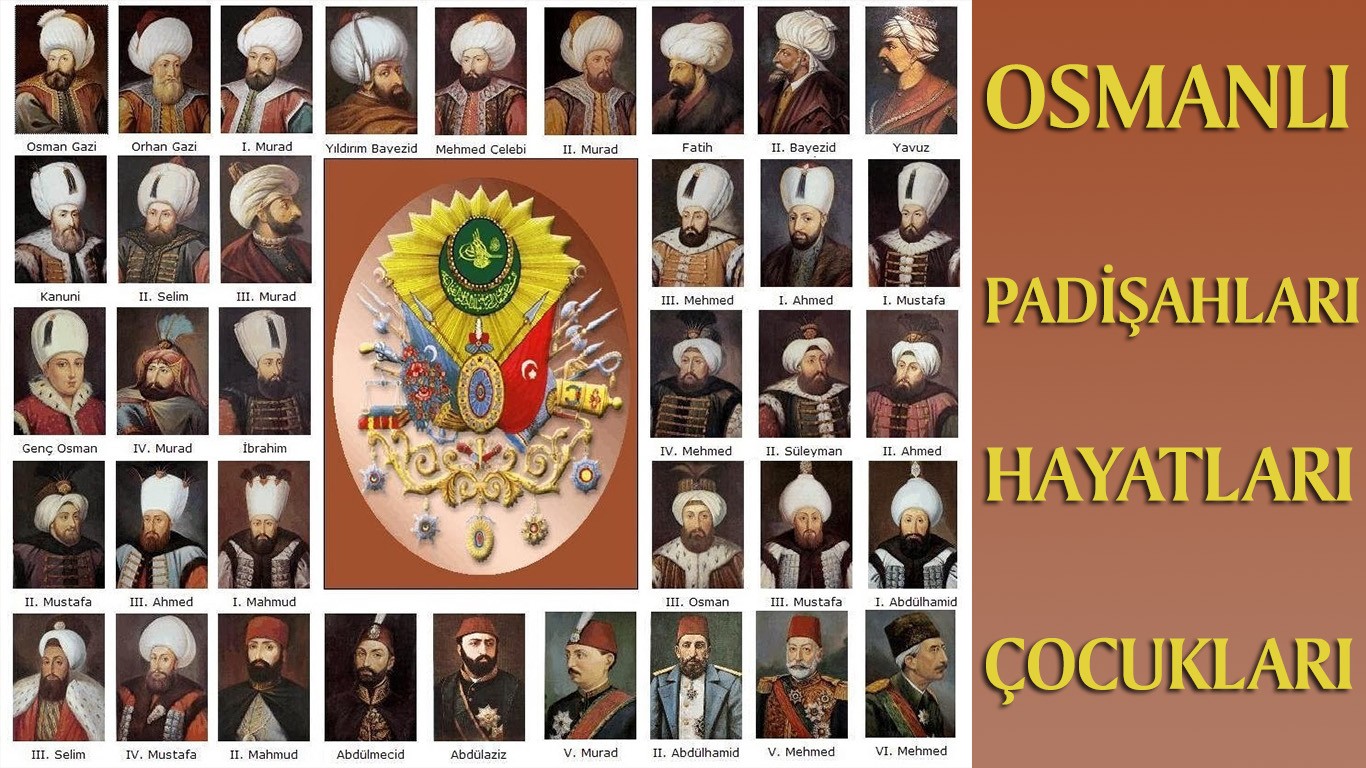 Osmanlı Padişahları Sırasıyla Kimlerdir ve hayatları, çocukları?